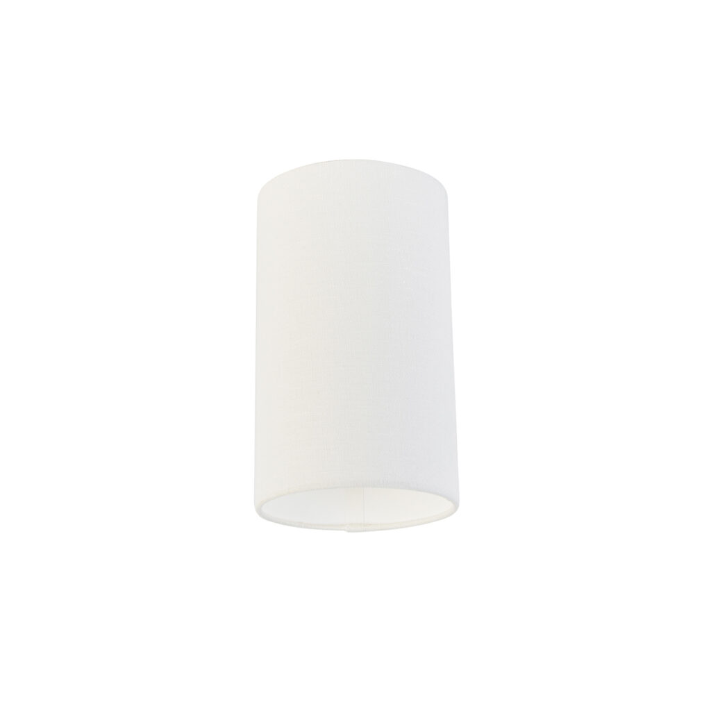 lampenkappen Stoffen lampenkap wit Stof Wit Deze witte heeft een cilinder vorm en is erg tijdloos. Hij gemaakt van stof afgewerkt in het wit. diameter 15 cm