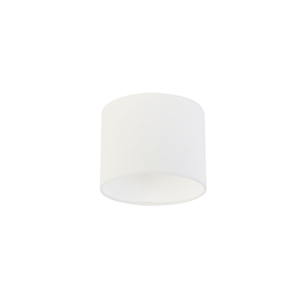 lampenkappen Stoffen lampenkap wit Stof Wit Deze witte heeft een cilinder vorm en is erg tijdloos. Hij gemaakt van stof afgewerkt in het wit. diameter 18 cm