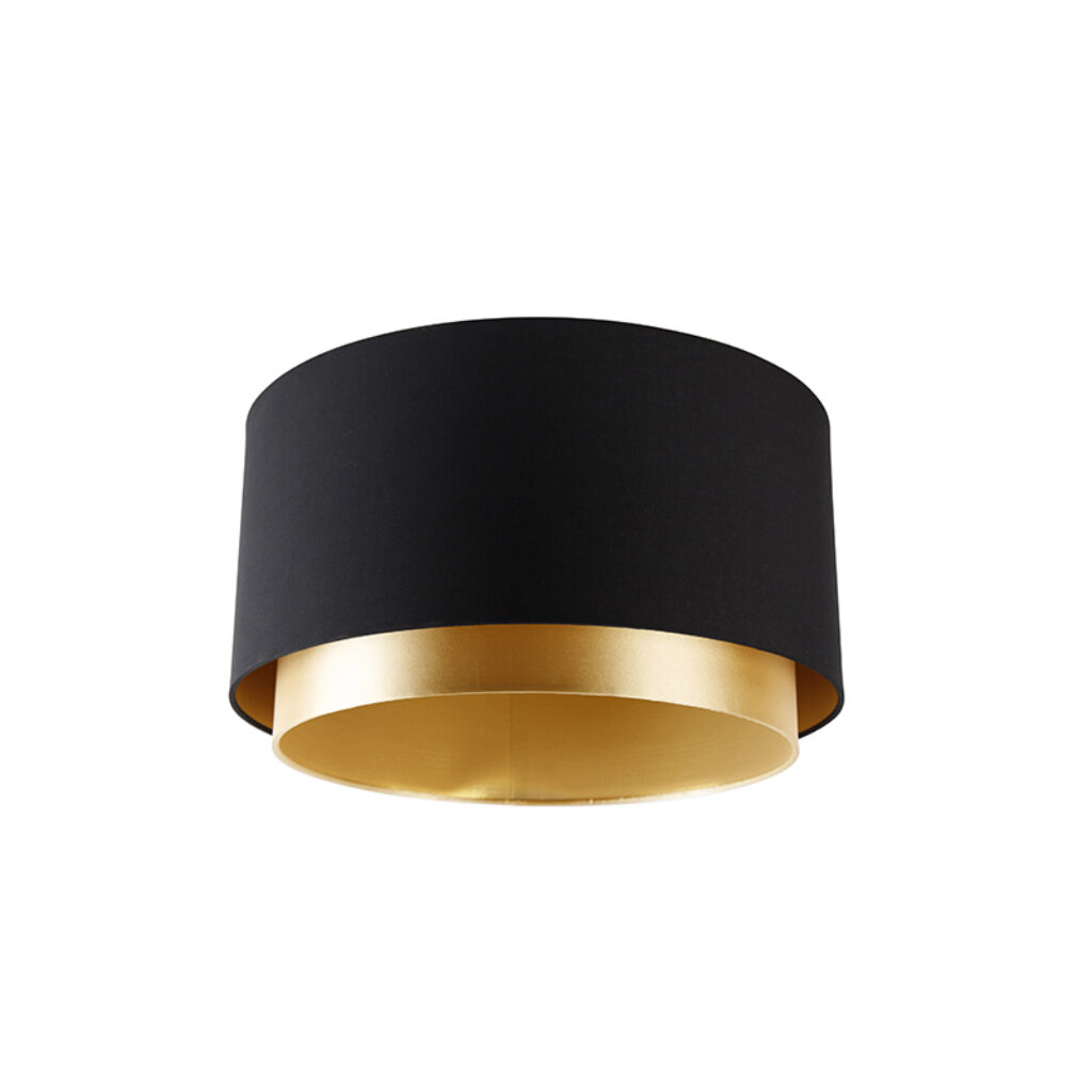 lampenkappen Stoffen lampenkap zwart met gouden binnenkant Stof Zwart Ben je op zoek naar een stijlvolle en moderne Dan is deze stoffen precies wat De binnen