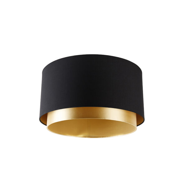 lampenkappen Stoffen lampenkap zwart met gouden binnenkant Stof Zwart Ben je op zoek naar een stijlvolle en moderne Dan is deze stoffen precies wat De binnen