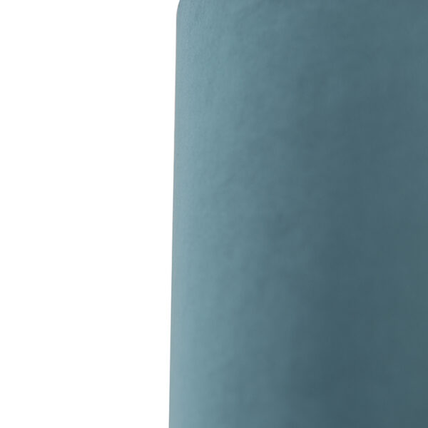 Velours lampenkap blauw 25/25/25 met gouden binnenkant - Afbeelding 2