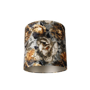 lampenkappen Velours lampenkap bloemen dessin Stof Bloemen print Maak je lamp compleet met onze prachtige taupe binnenkant. Deze kap maakt van een echte