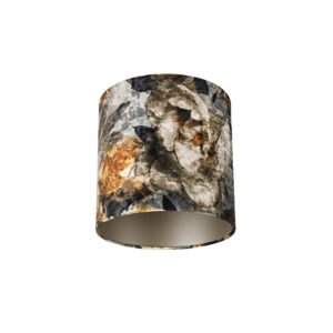 lampenkappen Velours lampenkap bloemen dessin Stof Bloemen print Maak je lamp compleet met onze prachtige taupe binnenkant. Deze kap maakt van een echte