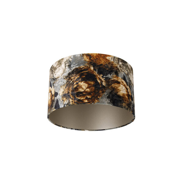 lampenkappen Velours lampenkap bloemen dessin Stof Bloemen print Deze velours is een echte eyecatcher in je interieur. Met deze kun jouw vloerlamp of tafellamp