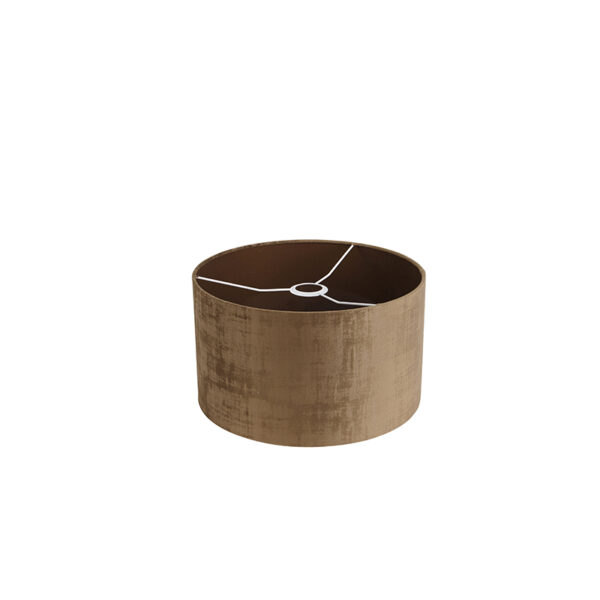 Velours lampenkap bruin 35/35/20 - Afbeelding 2