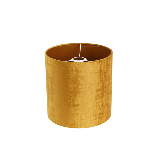Velours lampenkap goud 25/25/25 - Afbeelding 2