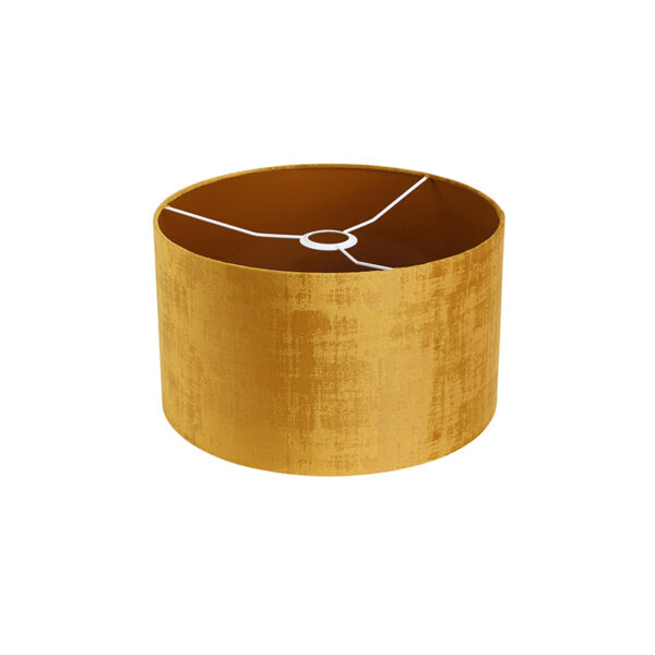 Velours lampenkap goud 35/35/20 - Afbeelding 2