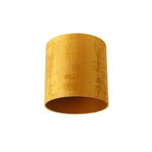 lampenkappen Velours lampenkap goud Stof Voeg warmte toe aan je interieur met deze gouden lampenkap. Hij is cilindervormig heeft een diameter van 25 cm en hoog