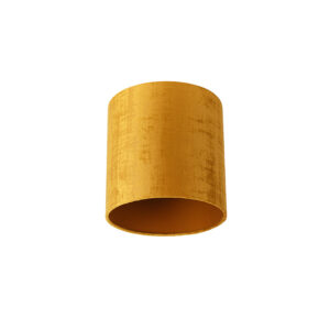 lampenkappen Velours lampenkap goud Stof Een elegante afgewerkt in met gouden binnenkant wat zorgt voor een gezellig lichteffect. Met deze kun je jouw vloerlamp