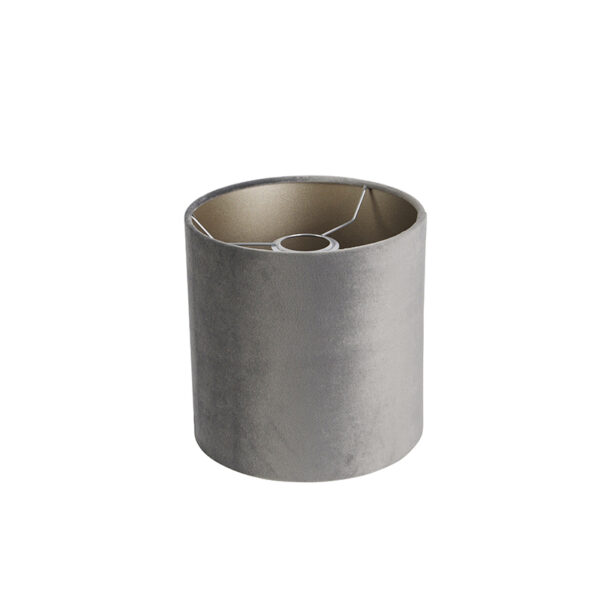 Velours lampenkap grijs 20/20/20 - Afbeelding 2
