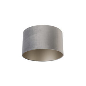 lampenkappen Velours lampenkap grijs Stof Grijs Maak je lamp compleet met deze tijdloze moderne in het en een taupe binnenkant. De heeft velours stoffen
