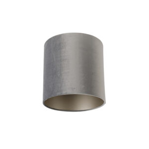lampenkappen Velours lampenkap grijs Stof Grijs Maak je lamp compleet met deze tijdloze moderne in het en een taupe binnenkant. De heeft velours stoffen