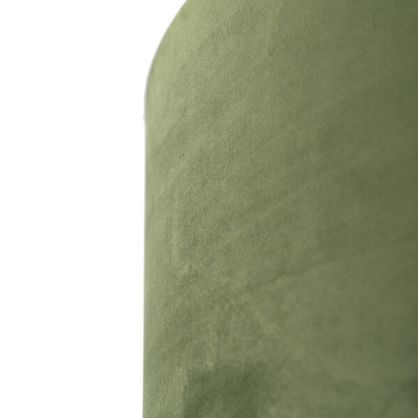 Velours lampenkap groen 50/50/25 met gouden binnenkant - Afbeelding 2