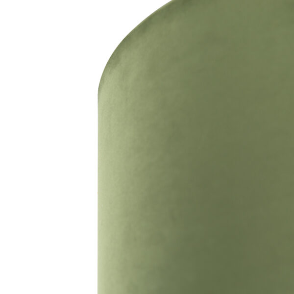 Velours lampenkap groen 35/35/20 met gouden binnenkant - Afbeelding 2