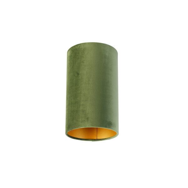 lampenkappen Velours lampenkap groen met gouden binnenkant Stof Groen Fleur je interieur op deze vrolijke groene lampenkap. Hij is gemaakt van velours stof en