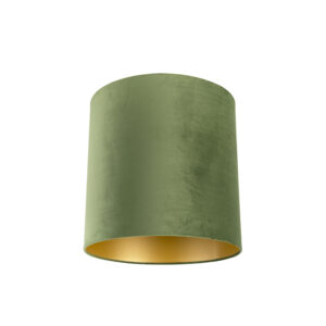 lampenkappen Velours lampenkap groen met gouden binnenkant Stof Groen Een meerwaarde in huis deze velours lampenkap. Met kun je jouw vloerlamp of hanglamp