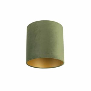 lampenkappen Velours lampenkap groen met gouden binnenkant Stof Groen Een meerwaarde in huis deze velours lampenkap. Met kun je jouw vloerlamp of hanglamp