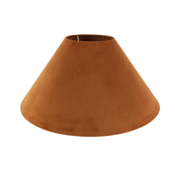 lampenkappen Velours lampenkap oranje Stof Oranje Een pumpkin een warme kleur die jouw interieur meteen stuk gezelliger en warmer maakt. Hij heeft onderaan