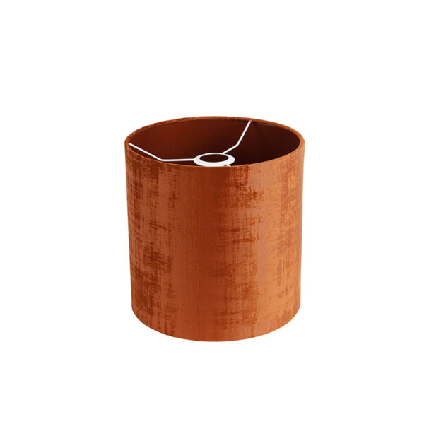 Velours lampenkap rood 25/25/25 - Afbeelding 2