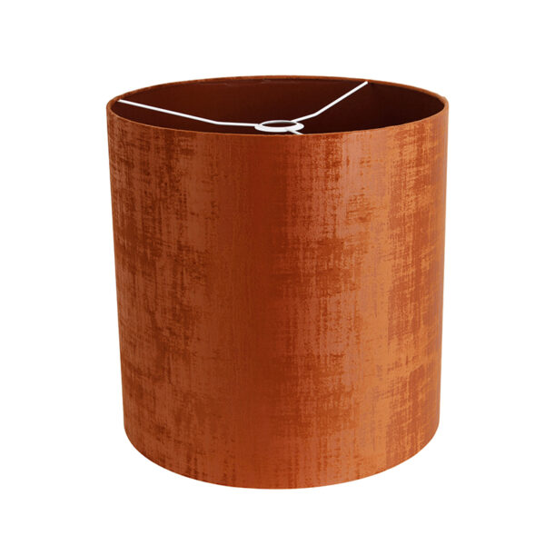 Velours lampenkap rood 40/40/40 - Afbeelding 2