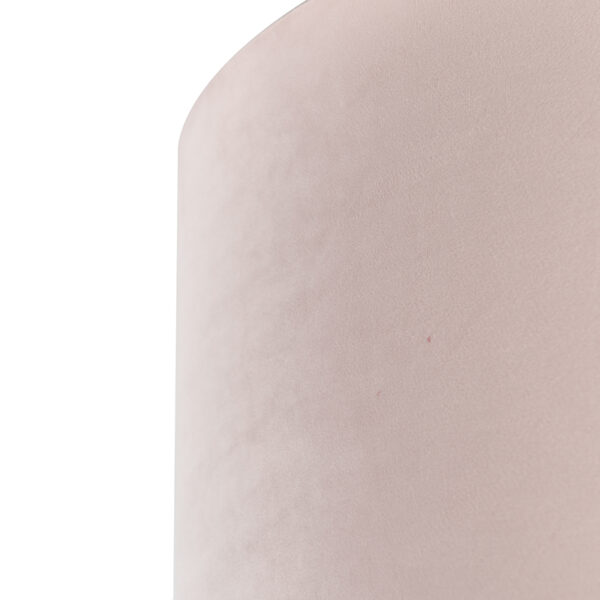 Velours lampenkap roze 50/50/25 met gouden binnenkant - Afbeelding 2