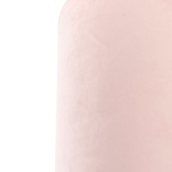 Velours lampenkap roze 40/40/40 met gouden binnenkant - Afbeelding 2