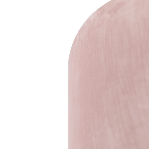 Velours lampenkap roze 35/35/20 met gouden binnenkant - Afbeelding 2