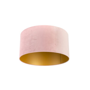 lampenkappen Velours lampenkap roze met gouden binnenkant Stof Roze je eigen stijl deze lichtroze in velours. Met kun jouw vloerlamp of hanglamp voorzien van