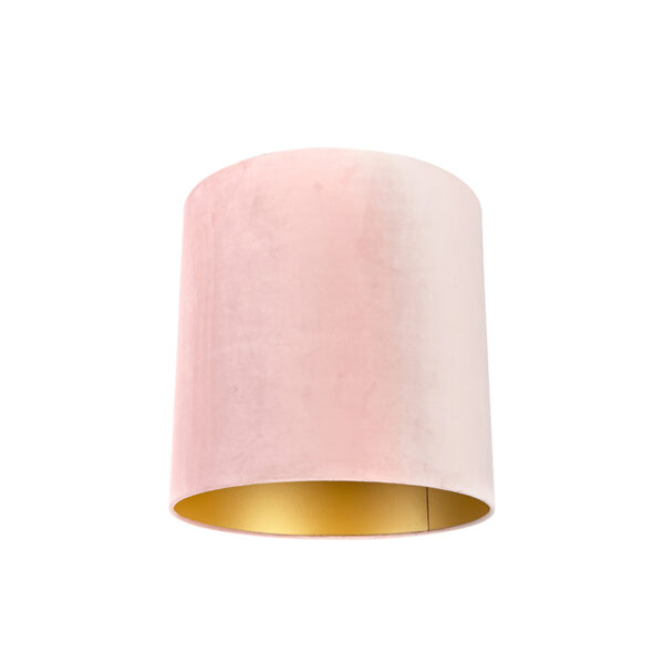 lampenkappen Velours lampenkap roze met gouden binnenkant Stof Roze je eigen stijl deze lichtroze in velours. Met kun jouw vloerlamp of hanglamp voorzien van