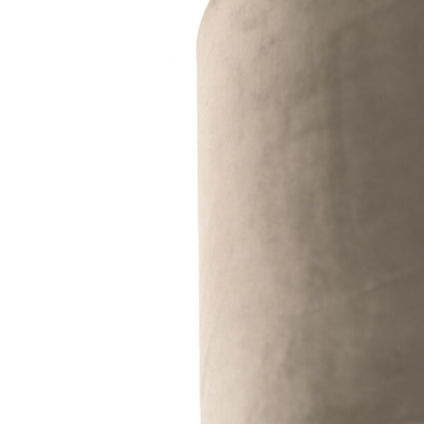 Velours lampenkap taupe 50/50/25 met gouden binnenkant - Afbeelding 2