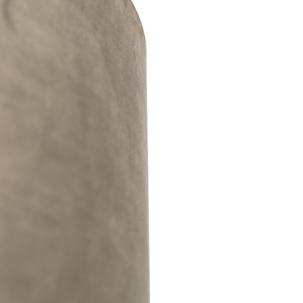Velours lampenkap taupe 25/25/25 met gouden binnenkant - Afbeelding 2
