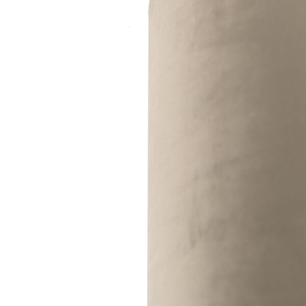 Velours lampenkap taupe 40/40/40 met gouden binnenkant - Afbeelding 2