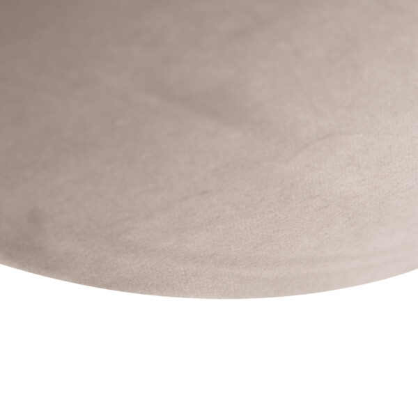 Velours lampenkap taupe 55/19/26 - Afbeelding 2
