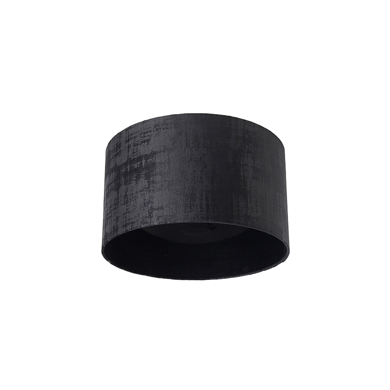 lampenkappen Velours lampenkap zwart Stof Zwart Zorg voor een tijdloze toevoeging aan je tafellamp of vloerlamp met deze velours in het zwart. De heeft stoffen