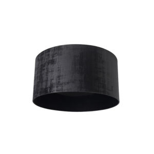 lampenkappen Velours lampenkap zwart Stof Zwart Zorg voor een tijdloze toevoeging aan je tafellamp of vloerlamp met deze velours in het zwart. De heeft stoffen