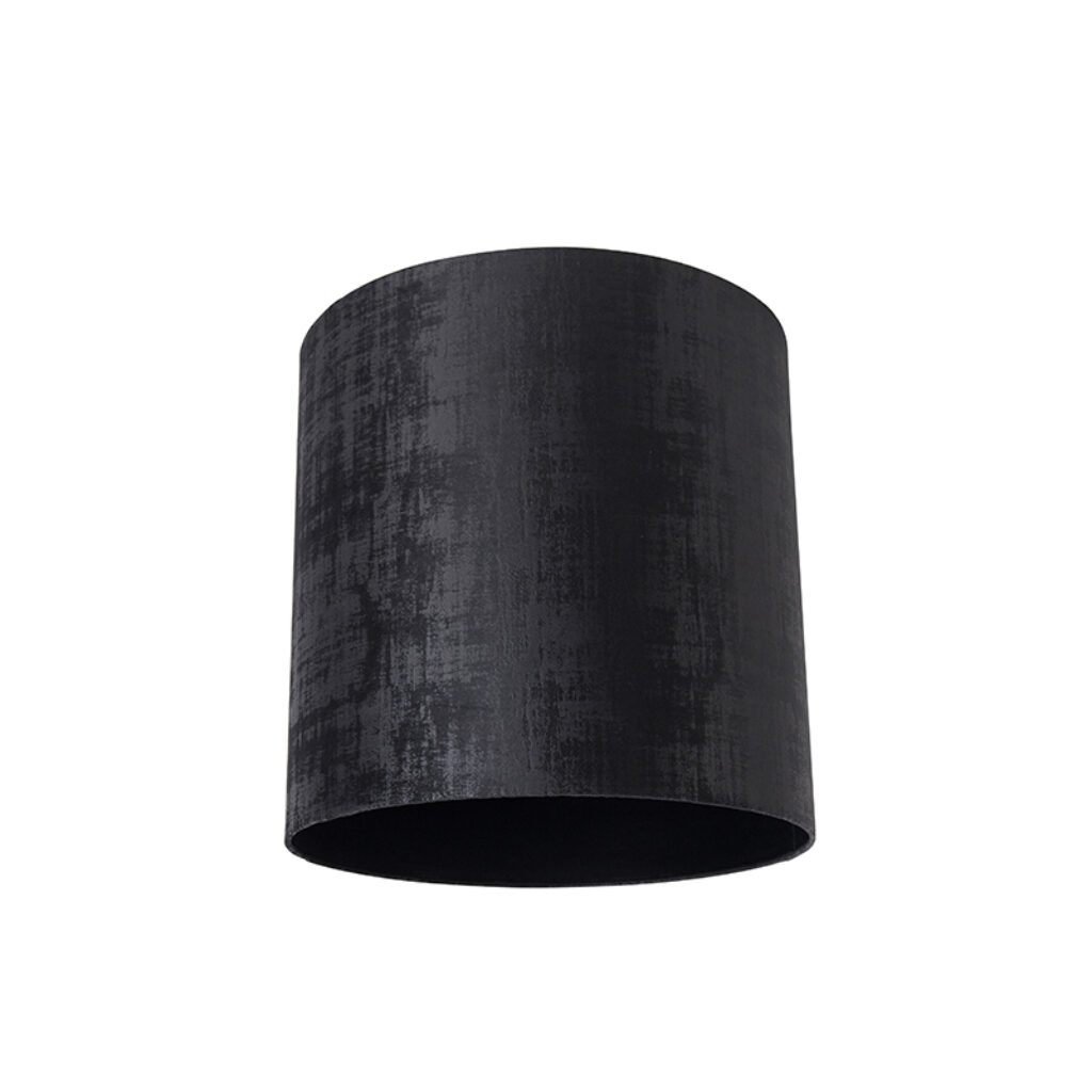 lampenkappen Velours lampenkap zwart Stof Zwart Maak je lamp compleet met deze tijdloze zwarte De heeft een velours stoffen afwerking wat zorgt voor warme