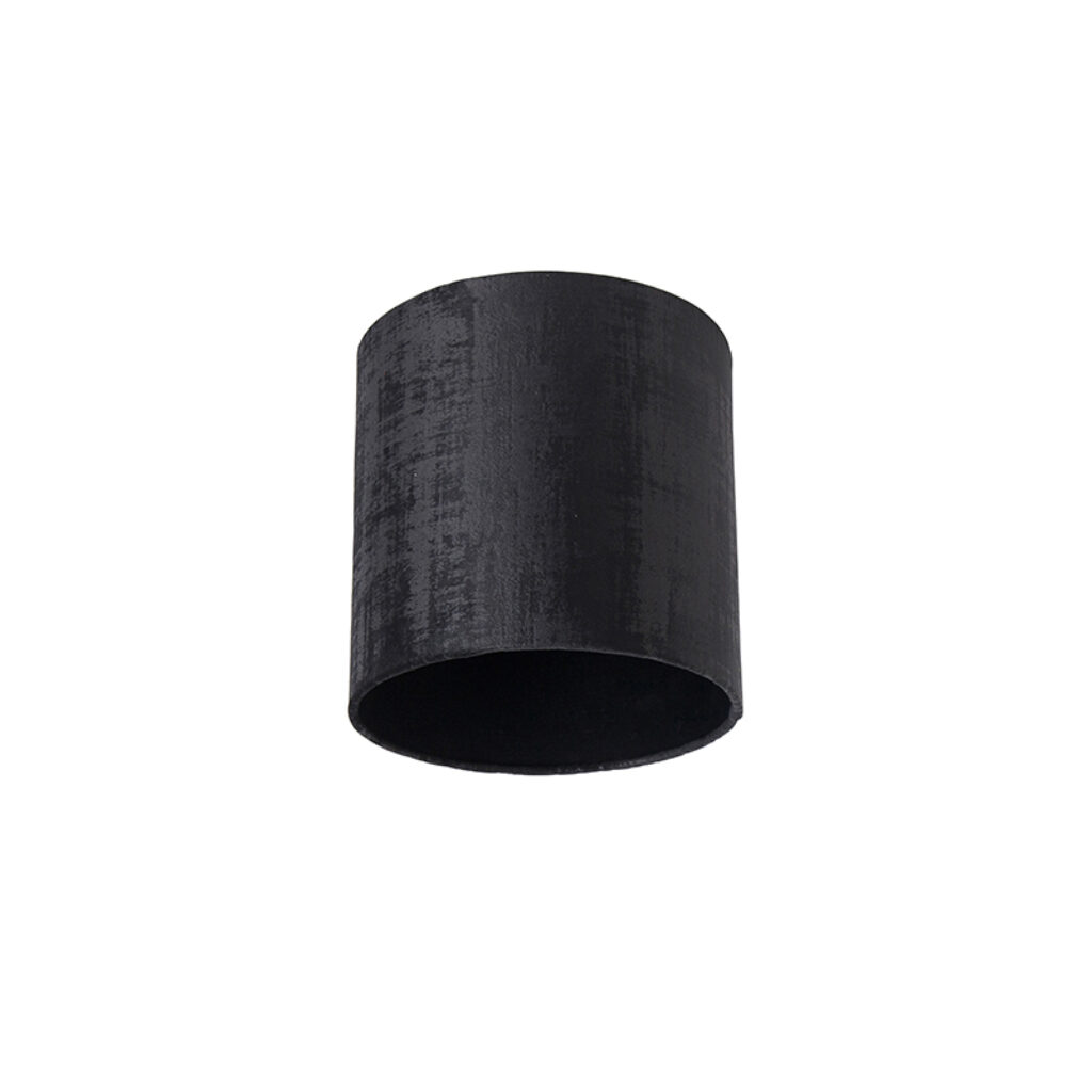 lampenkappen Velours lampenkap zwart Stof Zwart Ga voor tijdloos met deze zwarte in velours. Met kun je jouw vloerlamp of hanglamp voorzien van een elegant