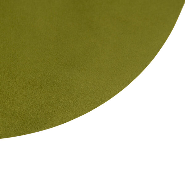 Velours platte lampenkap groen met goud 45 cm - Afbeelding 2