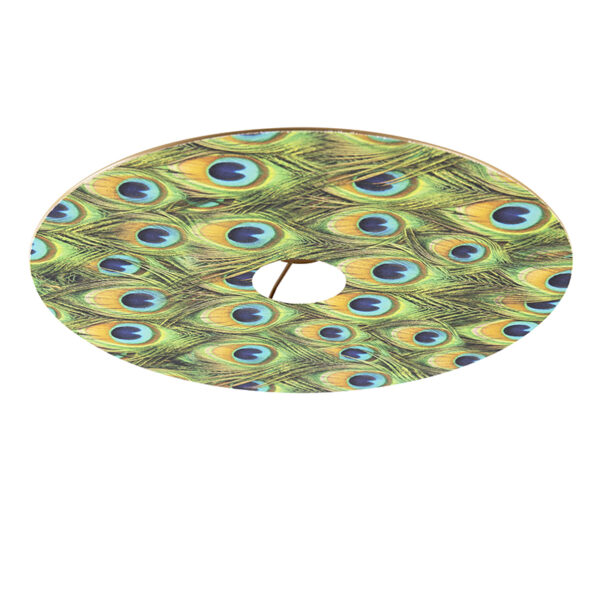 lampenkappen Velours platte lampenkap pauw dessin met goud 45 cm Stof Pauw veren print Een bijzondere in velours. Met deze kun je jouw plafondlamp voorzien van