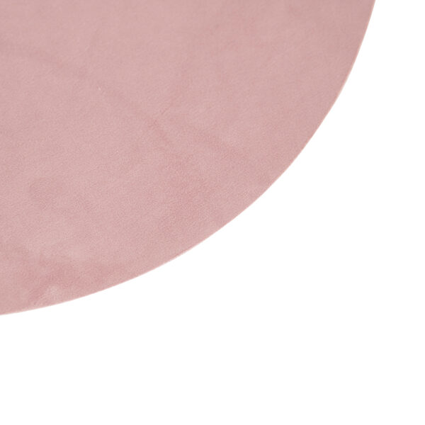 Velours platte lampenkap roze met goud 45 cm - Afbeelding 2