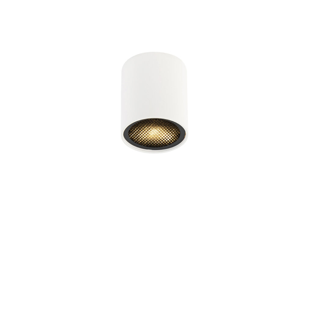 Opbouwspots Design spot wit Tubo Honey Aluminium Wit is een super strakke design in cilinder vorm en past perfect modern interieur. Hij volledig gemaakt van