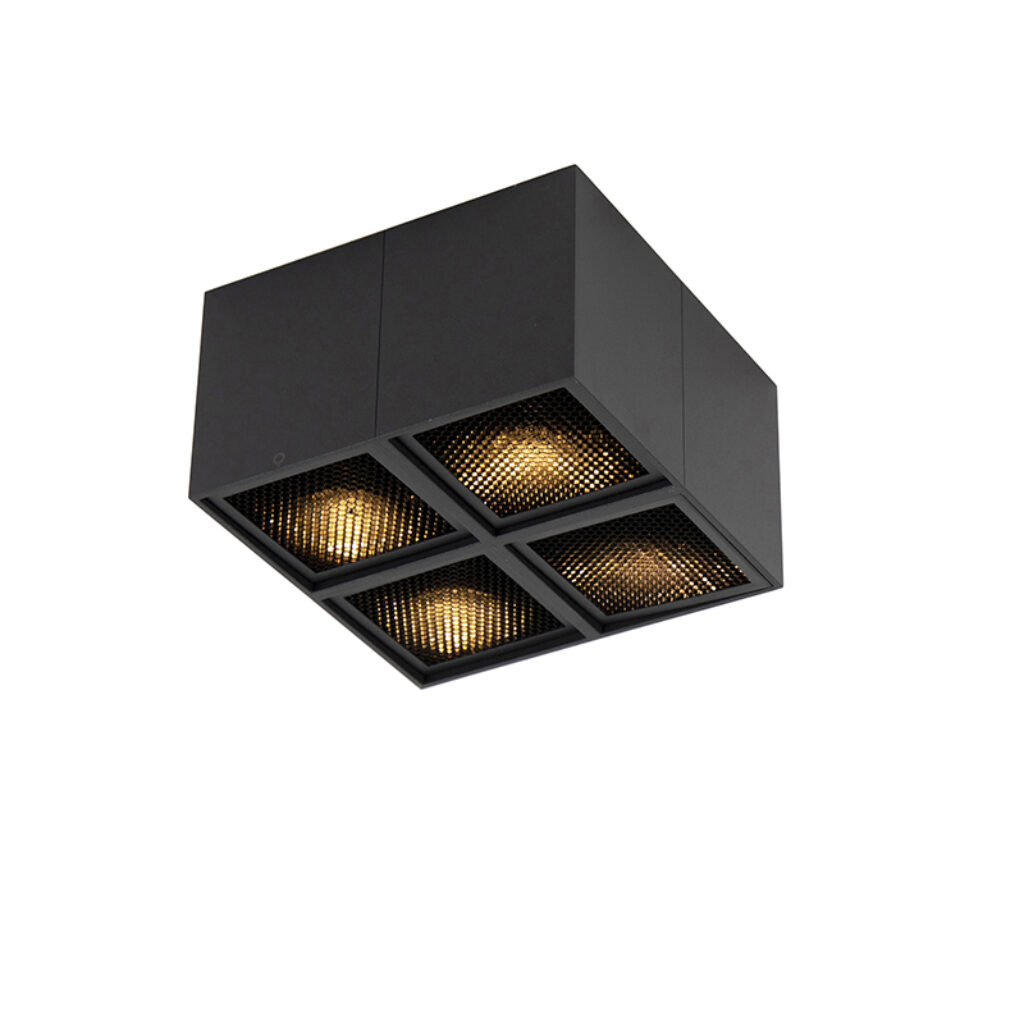 Opbouwspots Design spot zwart Qubo Honey Aluminium Zwart is een super strakke design en past in elke Hij volledig gemaakt van aluminium afgewerkt zwarte kleur.