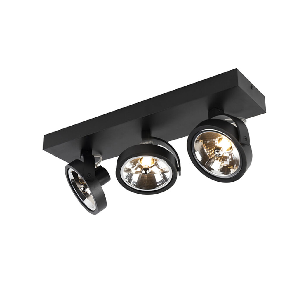 Opbouwspots Design spot zwart verstelbaar incl. 3 x G9 Go Aluminium Zwart Het design van de is eenvoudig strak en tijdloos. Zeer mooi makkelijk toe te passen in