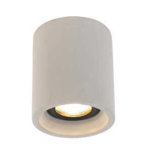 Opbouwspots Landelijke ronde plafondspot beton Deep Steen Beton Grijs Deze landelijke plafondlamp is gemaakt van beton. Door dit materiaalgebruik krijgt de een