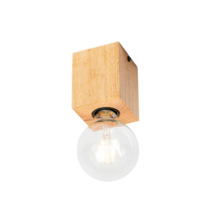 Opbouwspots Landelijke spot naturel hout Bloc Hout Naturel Spot is de perfecte voor in een landelijk interieur. Door zijn materiaalgebruik en natuurlijke look