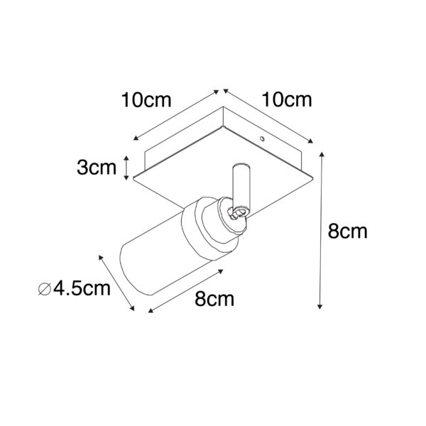 Moderne badkamer spot messing IP44 - Japie - Afbeelding 3