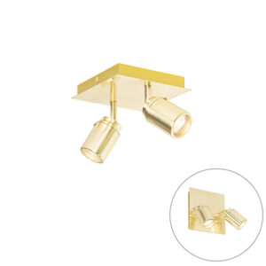 Opbouwspots Moderne badkamer spot messing vierkant IP44 Ducha StaalAluminiumGlas is een eenvoudige met twee Zowel te monteren aan de wand als het plafond keuze