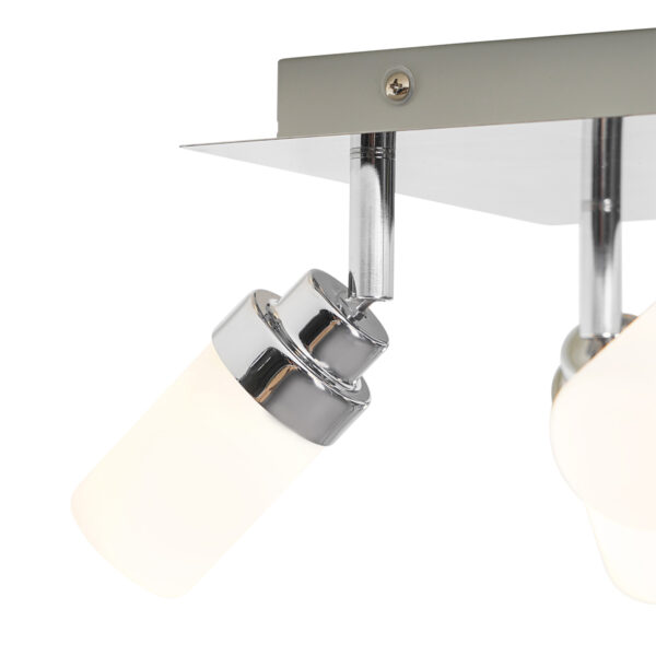 Moderne badkamer spot staal 4-lichts IP44 - Japie - Afbeelding 2
