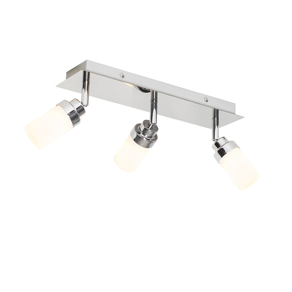 Opbouwspots Moderne badkamer spot staal IP44 Japie StaalGlas Staal Kies voor een moderne in de met onze Japie. Deze is gemaakt van wit glas. Hij heeft diepte 8