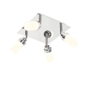 Opbouwspots Moderne badkamer spot staal IP44 Japie StaalGlas Staal Kies voor een moderne in de met onze Japie. Deze is gemaakt van wit glas. Hij heeft diepte 8